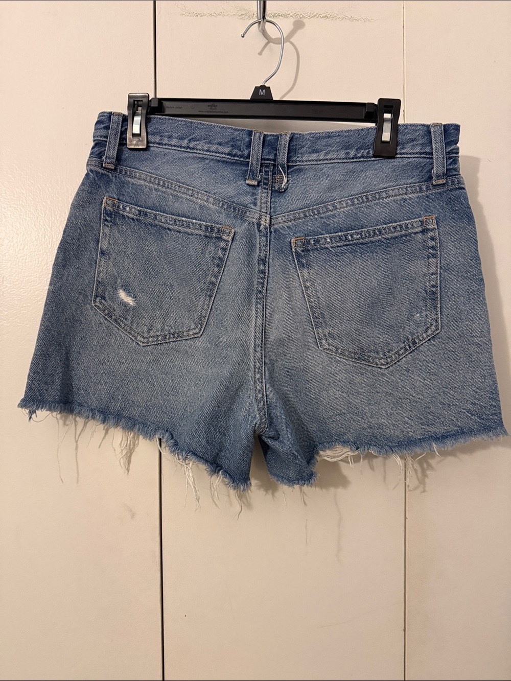 Free People High-Rise Blue Denim Cutoff Shorts
